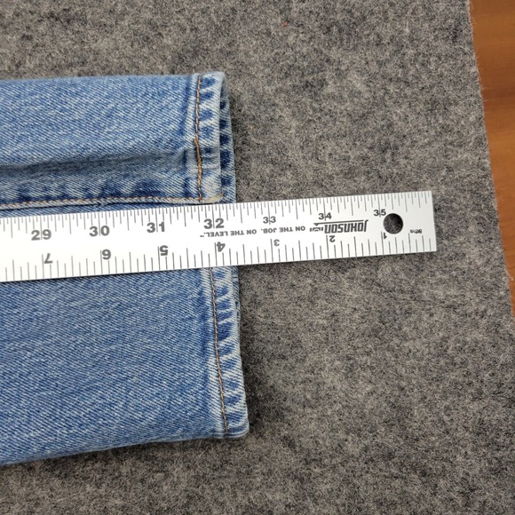 Levis 501 Jeans Women 30x32 Blue Cowboy Boho Streetwear Festival Button Fly - Picture 10 of 12